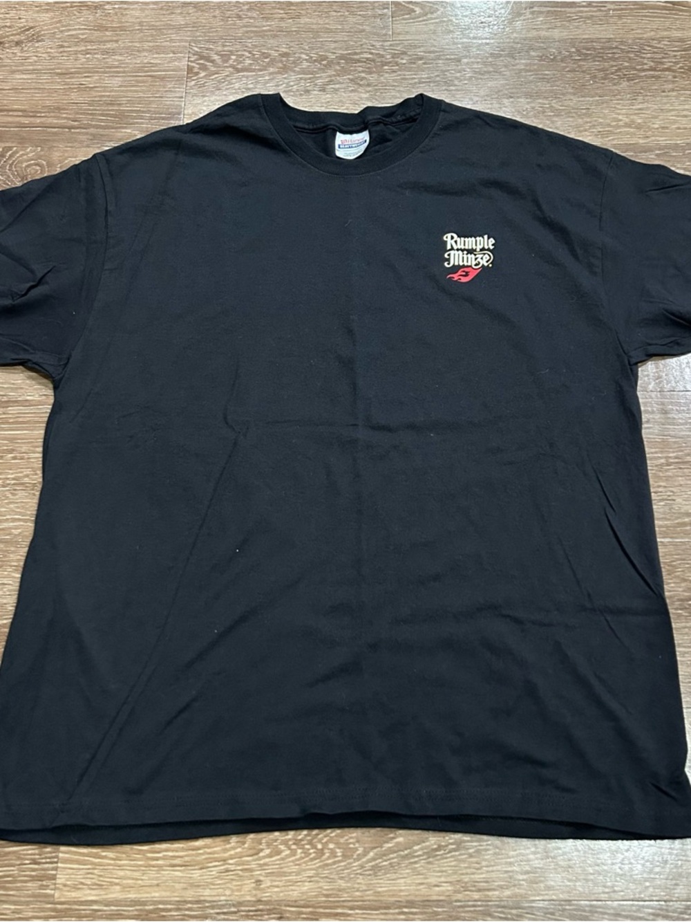 Vintage Rumple Minze "Fire Up” XL T-Shirt Peppermint Schnapps Promo Black Hanes